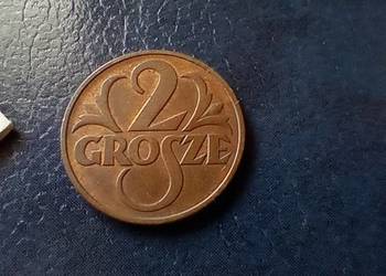 Stare monety 2 grosze 1937 2RP Polska piękna