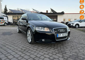Audi A3 3-drzwiowe Audi A3 8P S-Line 2008 1.8 TFSI 160km alkantara skóry R…