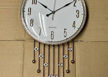 Zegar ścienny salonowy z diamentami
