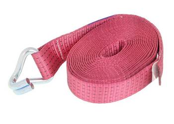 PAS TRANSPORTOWY  5,0T,  9,5M B=50MM, ERGO, NKPL, CZERWONY, BEZ GRZECH