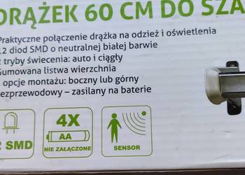 Nowy podświetlany drążek do szafy