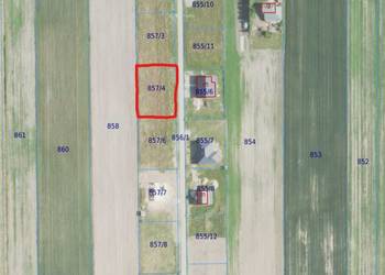 Działka budowlana 12,25 ar – Wylewa k. Sieniawy – uzbrojona, płaska