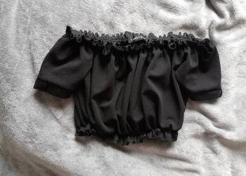 Crop top czarny