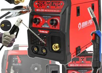Półautomat spawalniczy MIG/MAG, MMA, TIG 30-250A 230V SPAWARKA INWERTOROWA