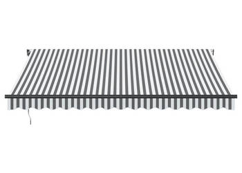 Automatyczna markiza z LED antracytowo-biała 400x300 cm WM-3310233