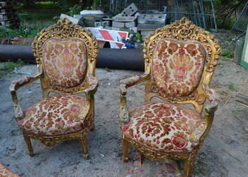 Zestaw pałacowy fotel sofa