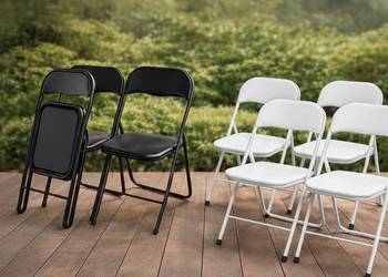 Zestaw 4 krzeseł cateringowych classic ogrodowe składane