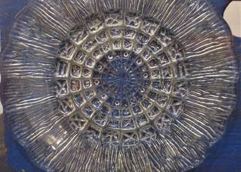 Szklany Talerzyk Deserowy PRL Szklany Talerzyk Deserowy PRL