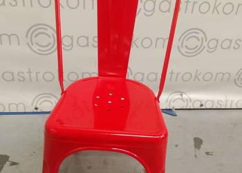 KRZESŁO METALOWE Paris CZERWONE