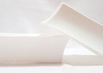 Miski na stroiki IKEBANA DUŻA OK 27cm białe