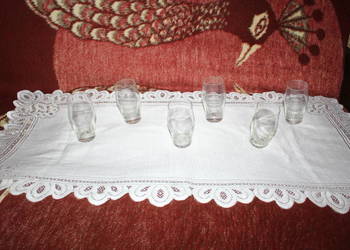 Literatki Szklane PRL 6 sztuk