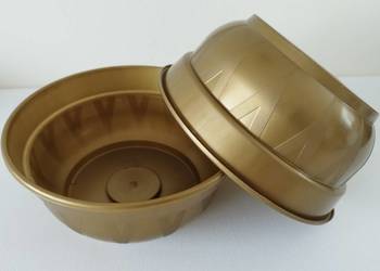 Misa miska 18 cm V ZŁOTA doniczka pod stroiki