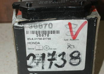 36870 - A.B.S. - KLOCKI HAMULC. HONDA CIVIC 91-99 TYŁ Zestaw