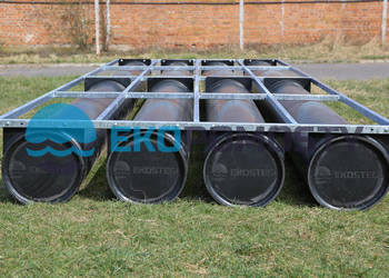OD RĘKI - Pomost pływający, platforma pływająca, ponton 6x2m - 12mkw