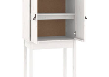 Szafka biała 60x40x120 cm lite drewno sosnowe WM-821745