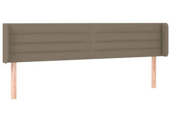 Zagłówek uszak taupe 183x16x78/88 cm tkanina WM-3118926