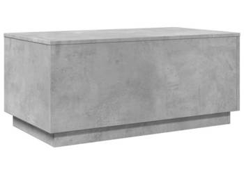 Stolik kawowy z oświetleniem LED szarość betonu 90x50x40 cm WM-839878