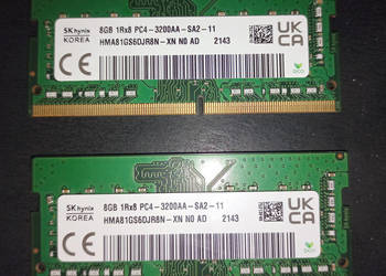 8GB 3200 SK HYNIX PC4-3200AA 1Rx8 SA2-11 HMA81GS6DJR8N-XN N0 AD 2143