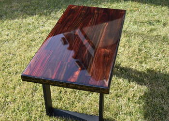 Stolik kawowy palisander , coffee table ,epoxy resin,epoxy table
