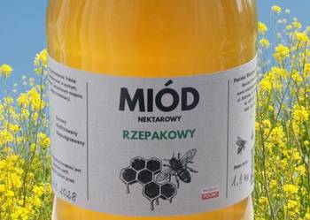 Miód rzepakowy 2025 RAW 1,1 kg - surowy, naturalny, z rodzinnej pasieki