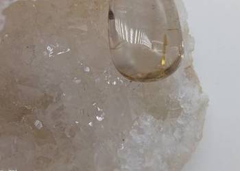 Naturalny kwarc dymny ciemny a#13 24x14mm kolekcja dekoracja