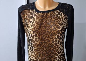 M Bluzka panterka zwiewna ,super wyglada