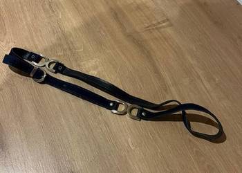 Elegancki pasek z srebnym zdobieniem S/M