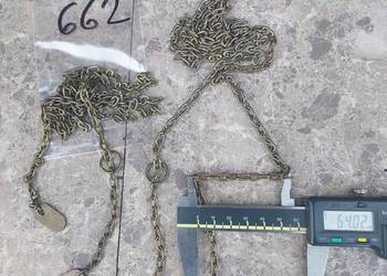 662 Łańcuchy łańcuszki starego zegara ściennego mosiądz