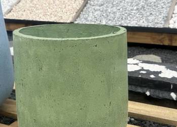 Donica betonowa Contur 33x30 cm Zielona