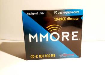 Slimcase MMORE CD-R Audio-Photo-Data 80 min/700 mb 10-pack