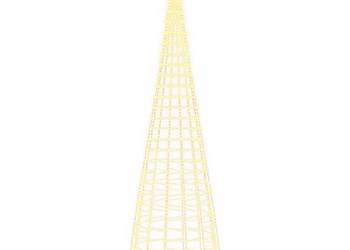 vidaXL Choinka LED na maszcie 3000 LED Ciepła biel 800 cm(SKU:358120)