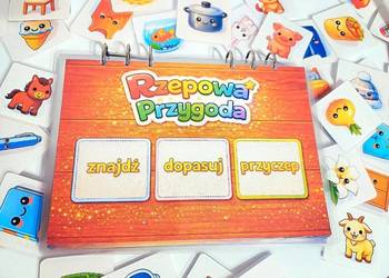 Książeczka edukacyjna na rzepy