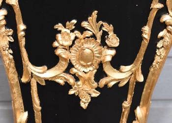 Francuska Pałacowa Kolumna – Postument / Kwietnik w stylu barokowym ze złot