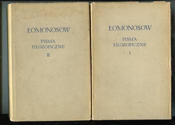 Pisma filozoficzne T.1-2 Łomonosow