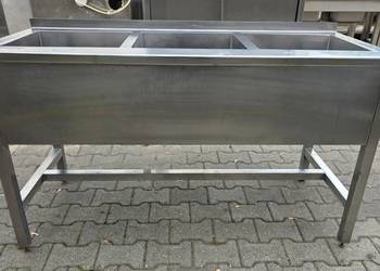Zlew Basen Gastronomiczny 3 Komorowy - 143/60/85 cm - M.1092 N