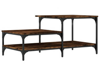 Stolik kawowy przydymiony dąb 100x505x45 cm WM-835381