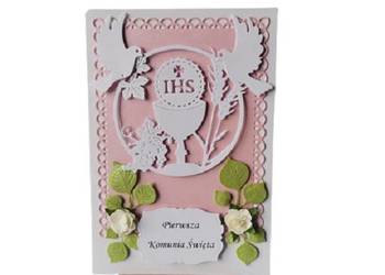 Kartki Pamiątka Komunii Świętej B6 Dziewczynka Wzór 2