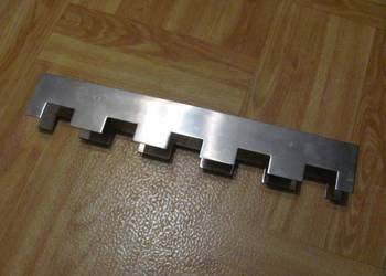listwa stojak metal stal nierdzewna 33x5x3,5x0,2 cm