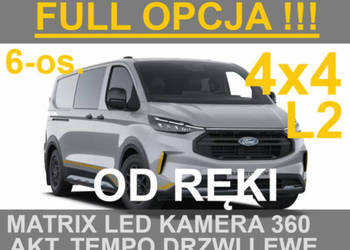 Ford Transit Custom Trail 170KM 4x4 Full Opcja 6-osob. Od ręki ! 2498 zł