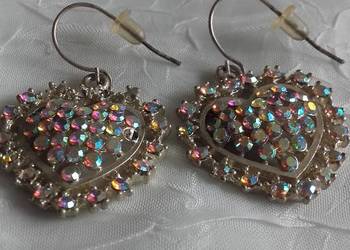 SREBRZONE SERDUSZKA Z FALSETOWANYMI CYRKONIAMI SREBRZONE SERDUSZKA Z FALSETOWANYMI CYRKONIAMI