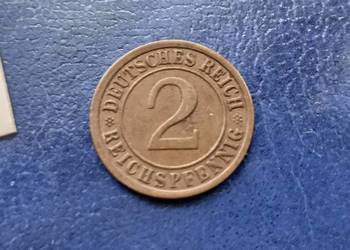 Stare monety 2 pfennig 1925 A Niemcy Stare monety 2 pfennig 1925 A Niemcy
