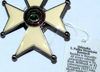 Odznaka 5. Pułk Strzelców Konnych II RP REPLIKA(10)