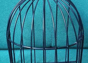 Dekoracyjna metalowa klatka dla ptaków vintage