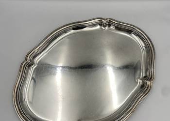 Duża owalna taca ze srebra pr. 800 49 cm x 37 cm Duża owalna taca ze srebra pr. 800 49 cm x 37 cm