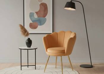 Fotel Shell Miodowy, Wysyłka 24H, Dostawa 0zł!