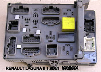 SKRZYNKA BEZPIECZNIKÓW RENAULT LAGUNA II 1.9DCI  82000190284