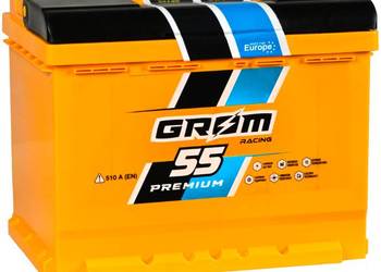 Akumulator Grom Racing 55Ah 510A EN PRAWY PLUS Elbląg