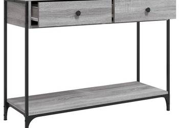 vidaXL Stolik konsolowy, szary dąb sonoma, 100x34,5x75 cm(SKU:834173)
