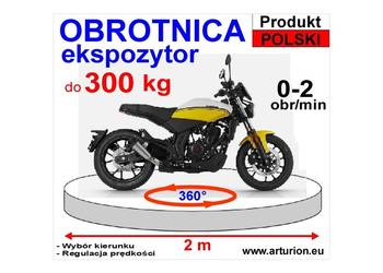 Obrotnica - Ekspozytor - napęd reklamy -podest do 300 kg, 2 m, sterowanie Obrotnica - Ekspozytor - napęd reklamy -podest do 300 kg, 2 m, sterowanie
