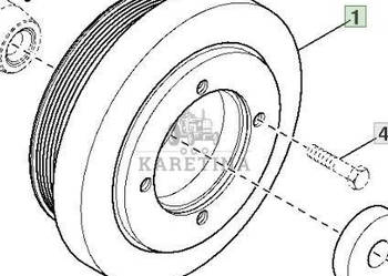 John Deere 6068HLA73 6920 6920S Koło Pasowe z Amortyzatorem z Tłumikiem CZ…